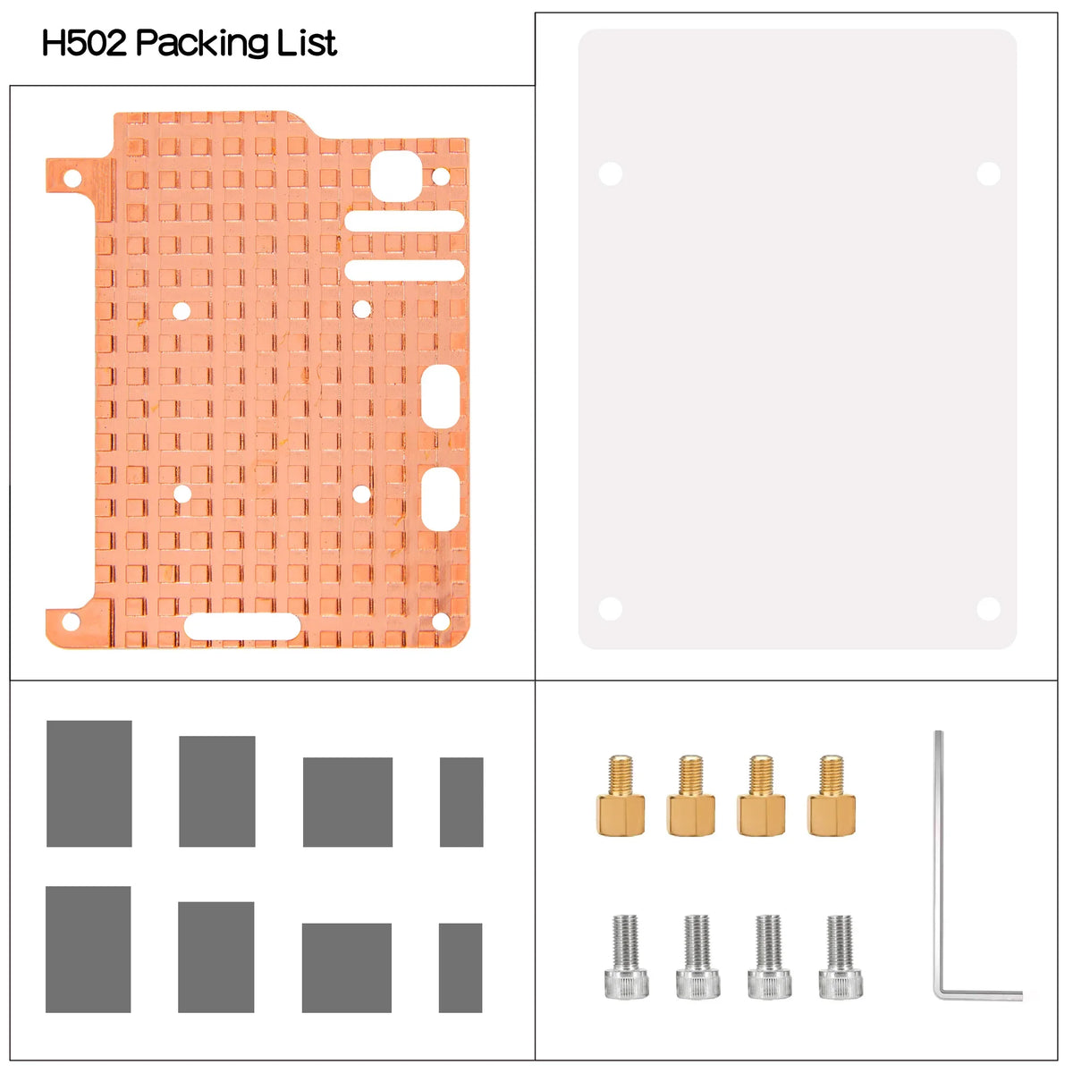 Raspberry Pi 5 Heatsink Copper Radiator for Pi 5 Only