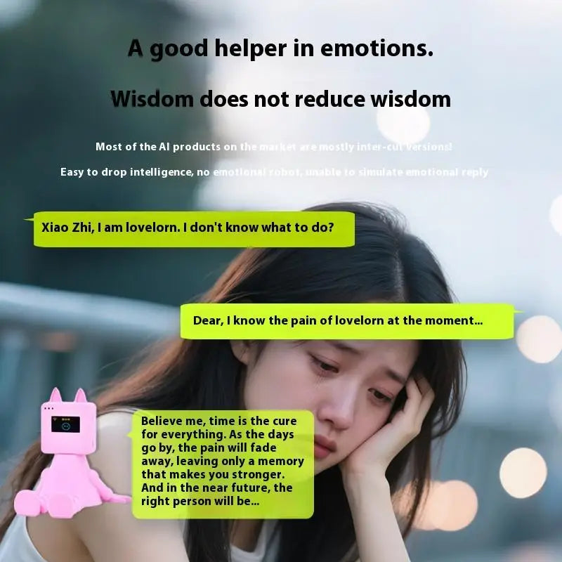 Xiaozhi Ai Robot Intelligent Dialogue Voice Robots Conversation Customizable Children Companion Robots Deepseek People Gifts