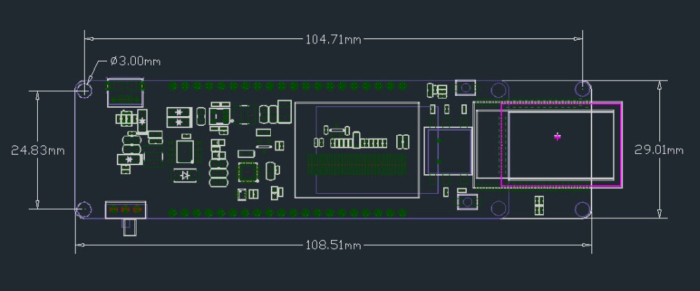 TTGO T-Controller ESP32-WROVER 4MB SPI Flash And 8MB PSRAM 0.96OLED Five-Way Button 18650 Battery Holder led light bulb pcba customize