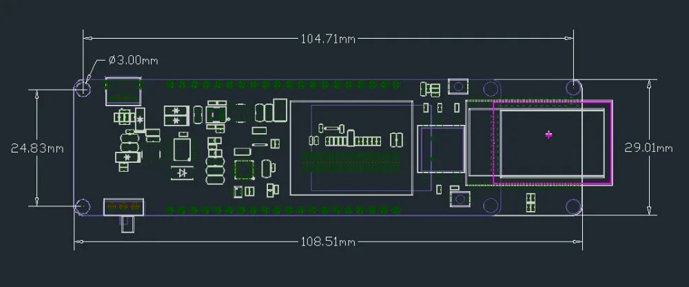 Custom TTGO T-Controller ESP32-WROVER 4MB SPI Flash And 8MB PSRAM 0.96OLED Five-Way Button 18650 Battery Holder led light bulb pcba Manufacturer
