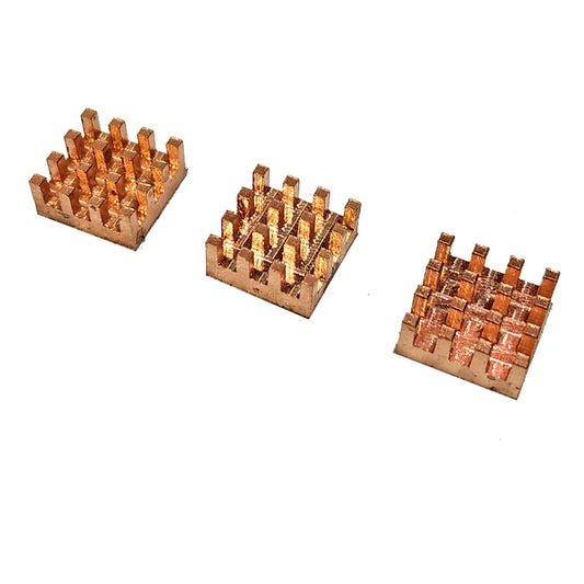 Custom 3pcs Pure Copper Mini Heat Sink Memory RAM Adhesive Back Cooling For VGA DDR MOS GPU IC Chipset Radiator Cooler Heatsink 9x9x4mm Manufacturer