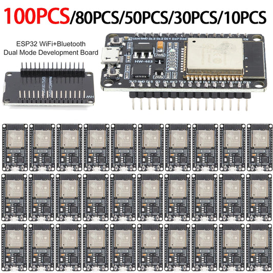 Custom 100PCS-10PCS ESP32 Development Board Wireless WiFi BT Ultra-Low Power Dual Core Module 30Pins ESP-32 ESP-32S ESP-WROOM-32 Manufacturer