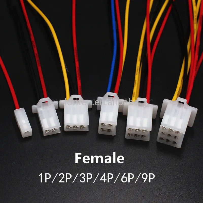 Custom 10PCS 2.8mm 2/3/4/6/9 pin Automotive Quick Connection Electrical Wire Connector Male Female Cable 10cm Terminal Plug Set Manufacturer
