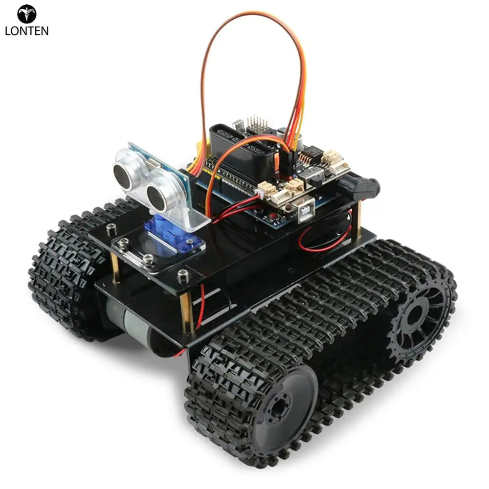 Custom Lonten DIY Obstacle ance Smart Programmable Robot Tank Educational Learning Kit for arduinos for UNO Manufacturer