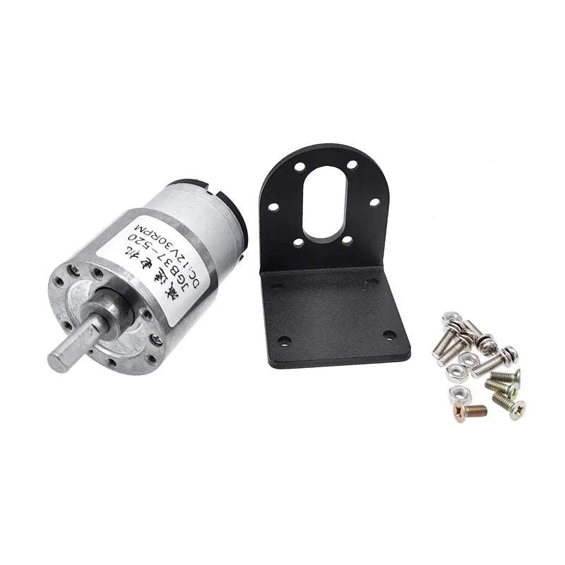 Custom JGB37-520 12V 24V High Torque Gear Box Electric Motor New Gearmotor 5/10/20/30/45/60/100/200/300/600rpm Manufacturer