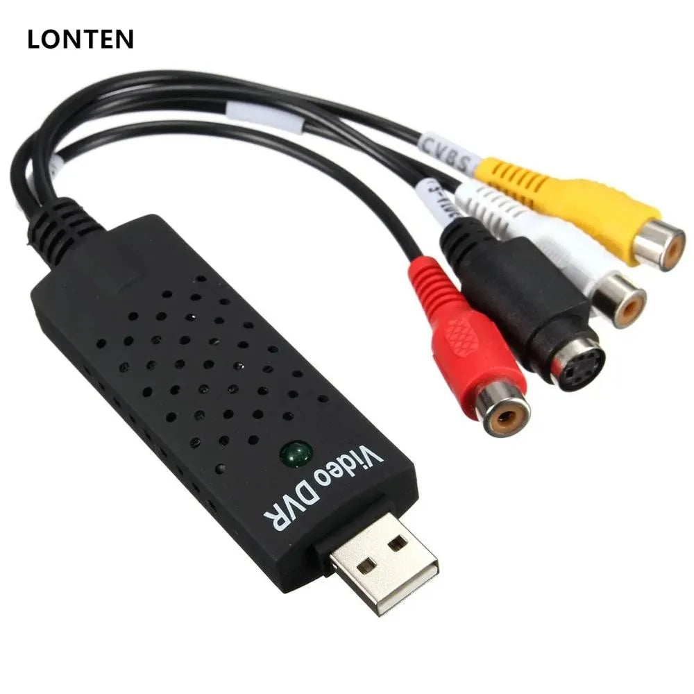 Custom Lonten USB 2.0 Video TV DVD VHS o Capture Adapter Video Capture Card Cable Video DVR Manufacturer