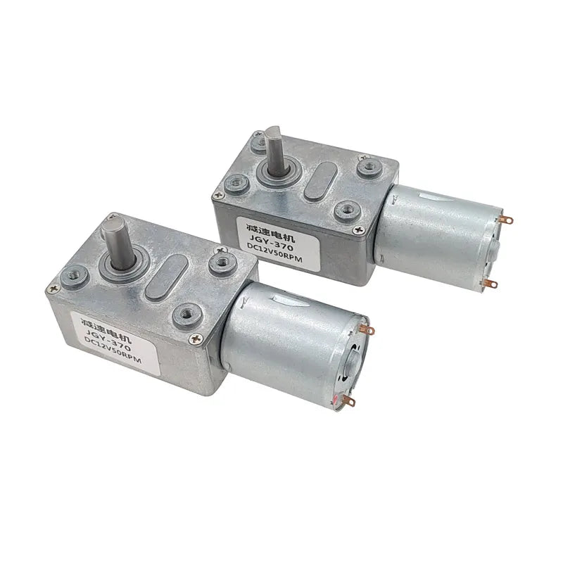 Custom ZGY370 Worm Gear Motor JGY370 4632  DC 6V 12V 24V High Torque Worm Reversible Turbo Metal Geared Gear-box Reducer Manufacturer