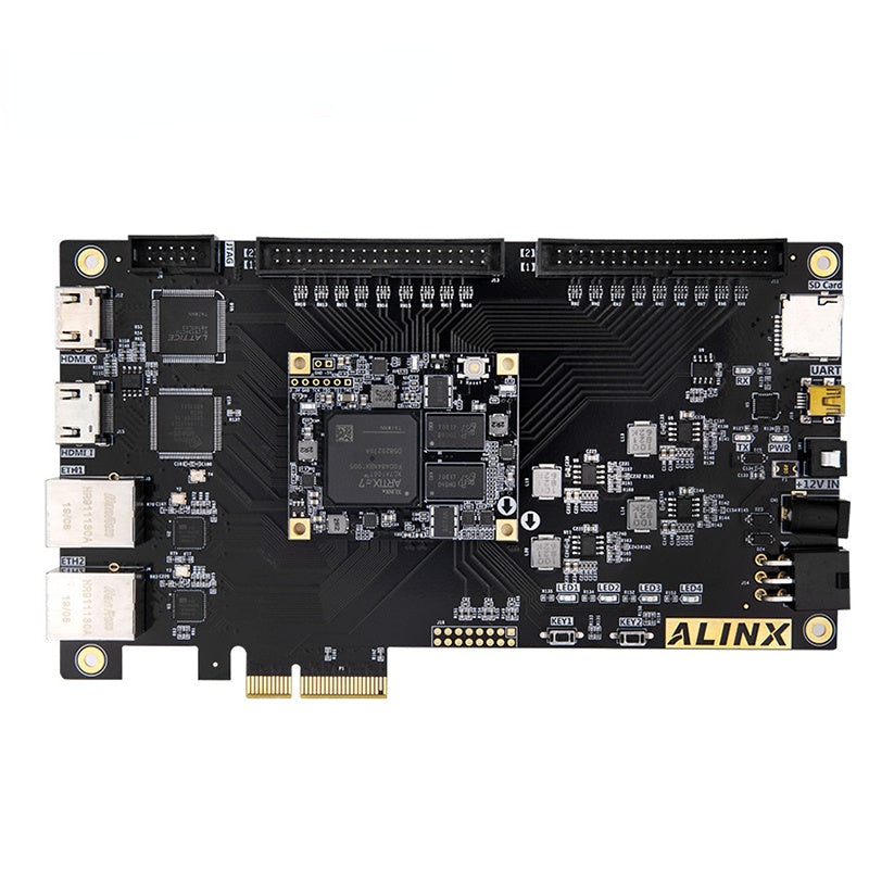 AX7103: XILINX Artix-7 XC7A100T FPGA Development Board A7 SoMs PCIe Accelerator Card Custom PCB baoshi pcba