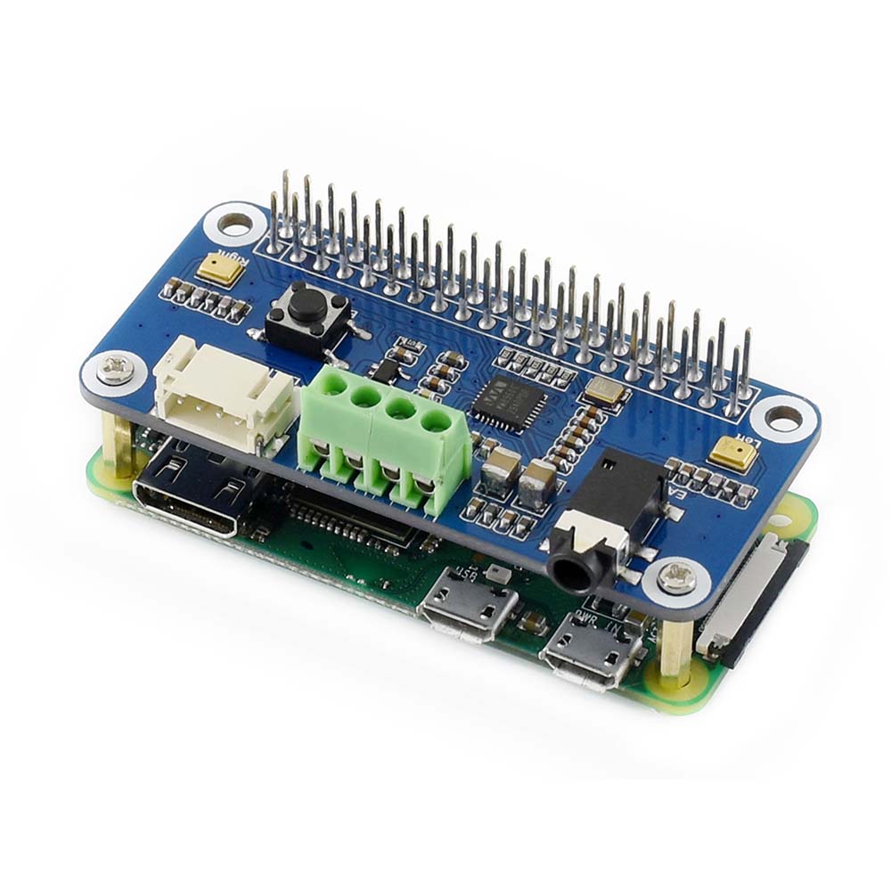 WM8960 Hi-Fi Sound Card HAT for Raspberry Pi Zero/Zero W/Zero WH/2B/3B/3B+, Stereo CODEC, Play/Record Custom PCB customize