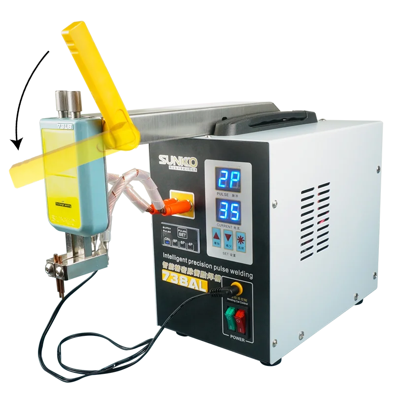 Custom 738AL Spot Welding Machine New Upgraded Telescopic Arm Handheld Spot Welder 18650Battery Weld Precision Pulse Spot Welder Manufacturer