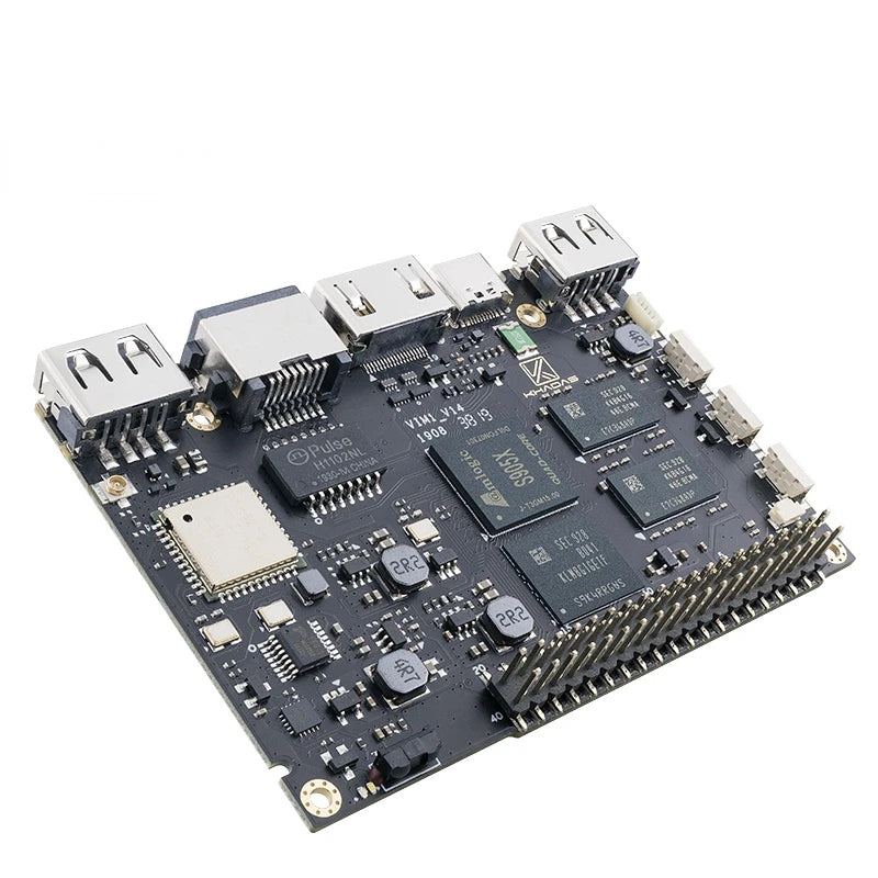 Custom Khadas VIM1  Quad Core  Development Board Amlogic S905X Open Source PCB pcba modulo mini 3 porte switch ethernet Manufacturer