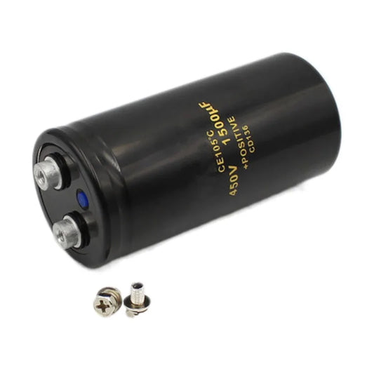 Custom 1/PCS 450V1500UF 50*105MM 1500UF 450V Bolt/Screw Foot Audio Filter Electrolytic Capacitor 105C CD136 Manufacturer