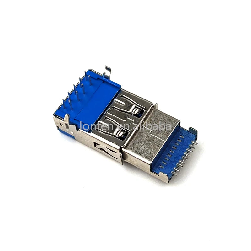 Custom 10set Hi-Speed USB 3.0 Male and Female 9P PCB Solder A-type Socket Connector Manufacturer