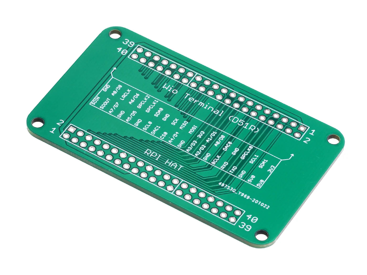 Custom 40 Pin Raspberry Pi Hat Adapter Board For Wio Terminal      PCB    usb pcb powerbank charger    Manufacturer