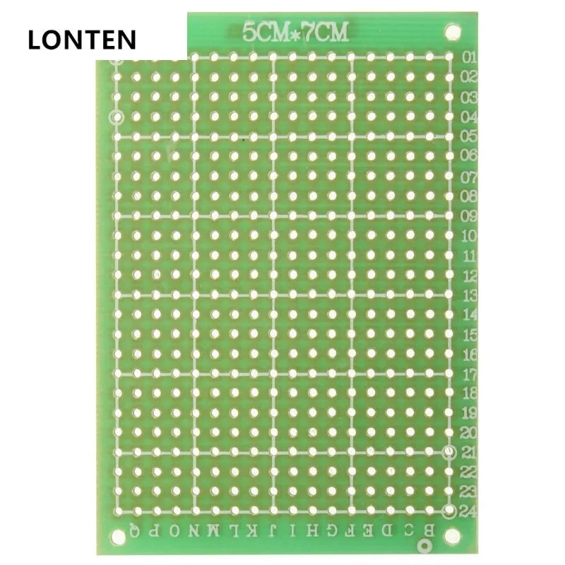 Custom Lonten 5pcs/lot 50x70mm Universal Single Side PCB Board DIY Prototyping Circuit Board 5*7cm Manufacturer