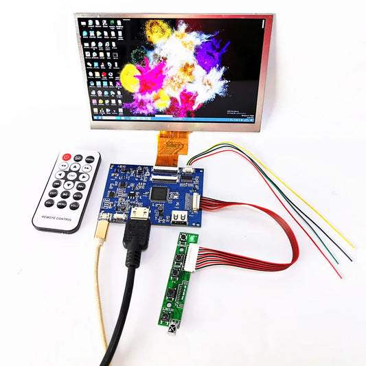 Custom 7 inch LCD display module kit 1024 * 600 LCD panel USB Play video HD-compatible Raspberry Pi advertising Car LCD Module Manufacturer