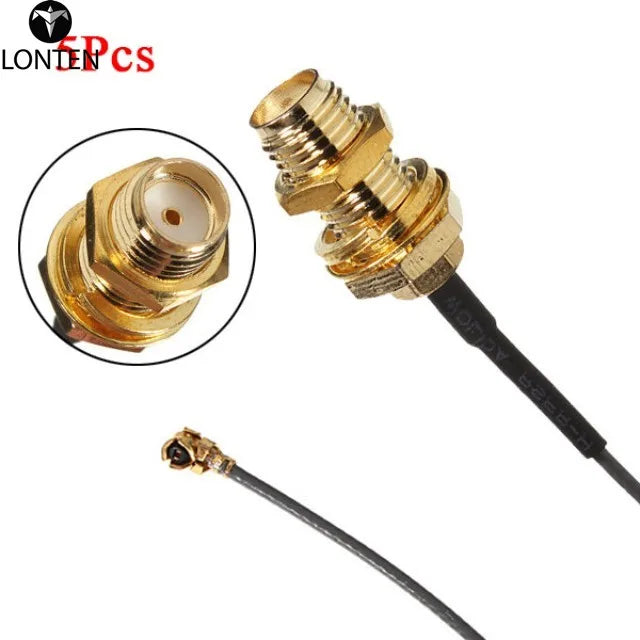 Custom Lonten 5Pcs/lot Female Jack Straight Bulkhead For IPX U.fl Pigtail 1.13mm Cable Manufacturer