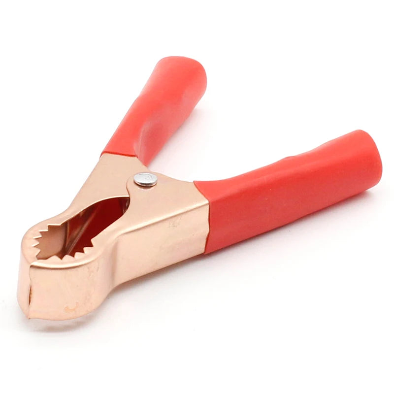 Custom 2Pcs 50A Red + Black 80mm Crocodile Car Caravan Van Battery Test Lead Clips Best Promotion Alligator Clips Manufacturer