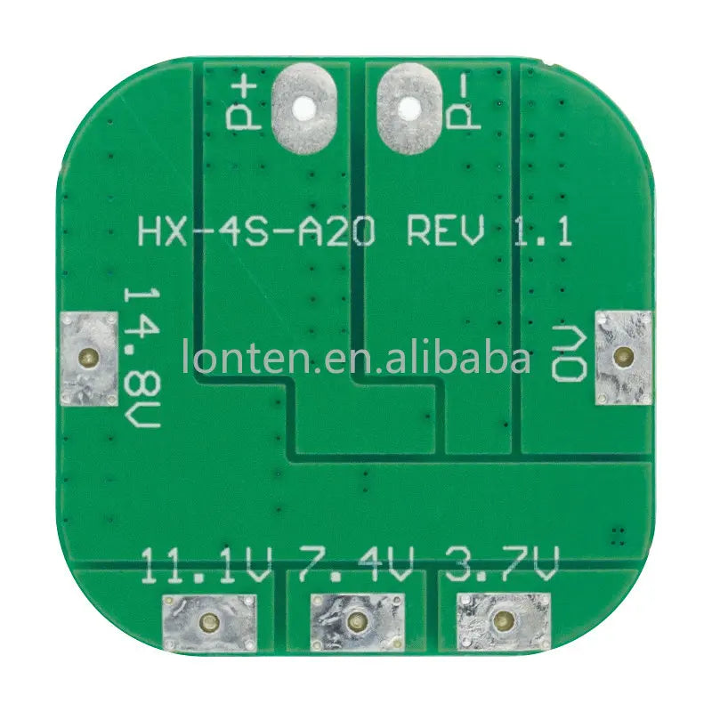 Custom 4S 14.8V / 16.8V 20A Peak Li-ion BMS PCM Battery Protection Board BMS PCM for Lithium LicoO2 Limn2O4 18650 Li Battery Manufacturer