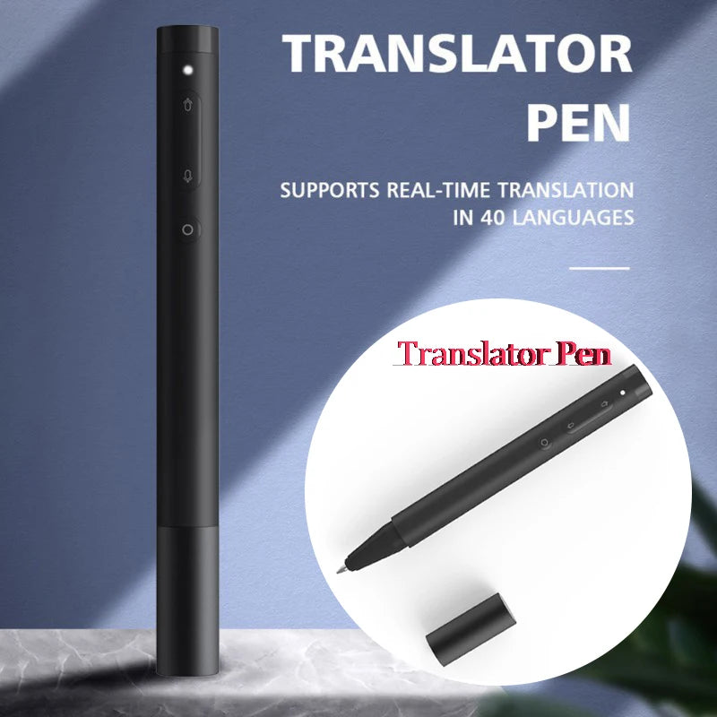 Custom Portable P2 Voice Translator Pen Instant Real Time 40 Languages AI Intelligent Business Signature Pen Smart Translation Stick Manufacturer