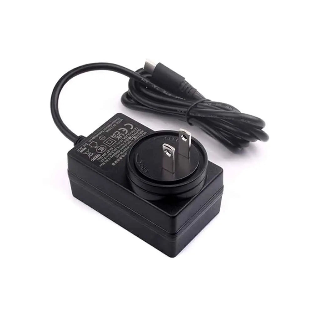 Geekdiytime Raspberry Pi 5 Power Supply PD 27W 5.1V 5A USB Type-C Power Adapter EU/US/UK Plug Black for RPI 5