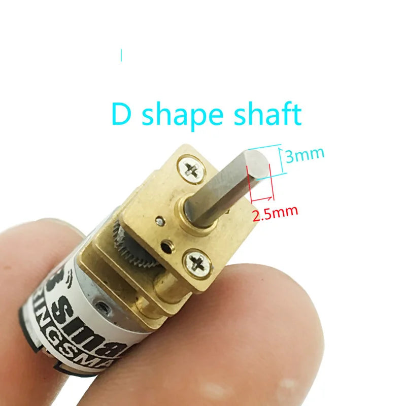 Custom N20 Geared Motor Smart Car 3V6V12V Micro DC Motor CW/CCW Reversible D Axis Auto Door Lock Motor DIY Low Speed Manufacturer