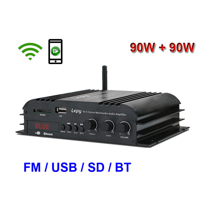 2*90W FM Mp3 Player Audio Power Amplifier HiFi Equalizer Car Home Theater Mp3 Decoder Music AMP  audio amplifier pcb assembly Customize