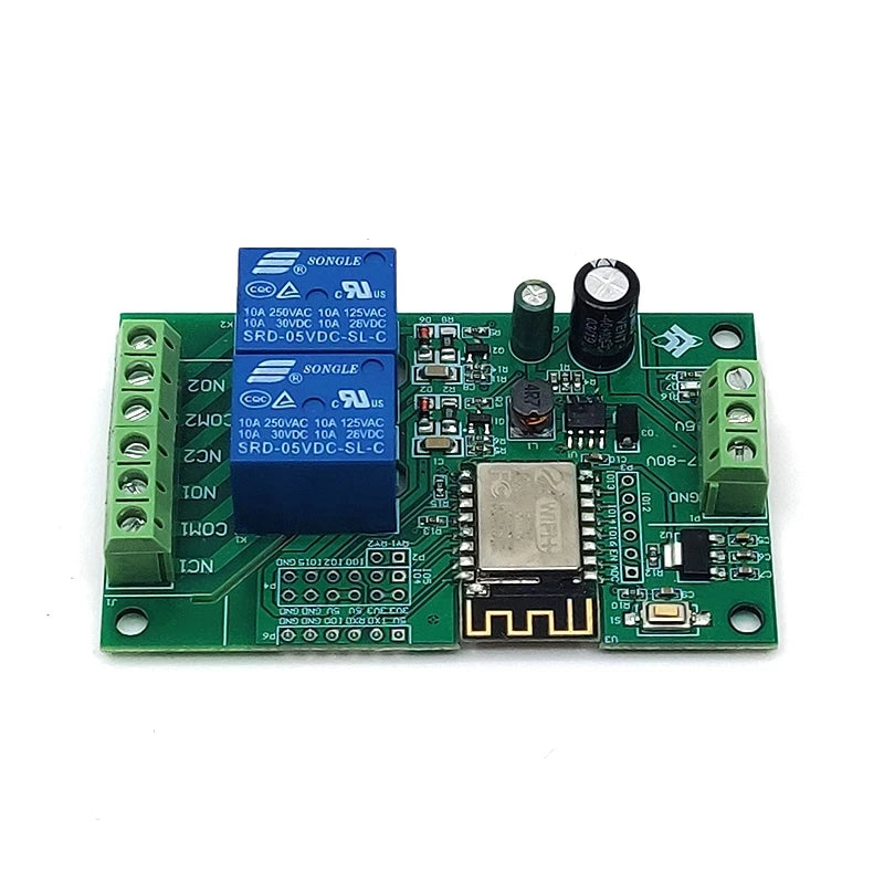 Custom 5V/8-80V ESP8266 WIFI dual relay module ESP-12F development board Manufacturer