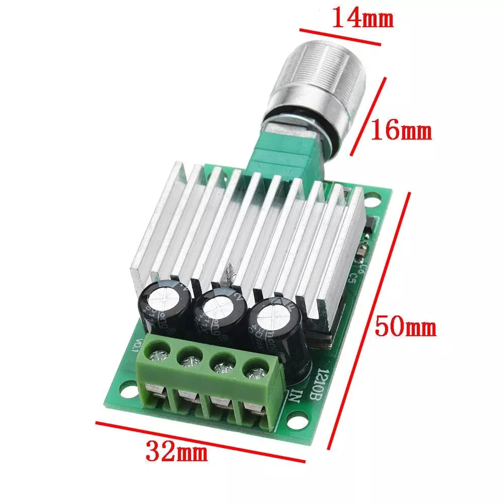 Custom Custom Taidacent High Power Small Size Adjustable Speed Pwm Controller 12v DC Pump Dimmer Switch 24v 10a DC Motor Controller Manufacturer
