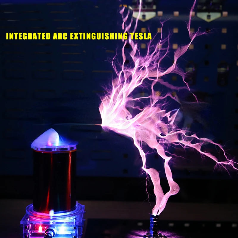Custom New Music Tesla coil SSTC product high-frequency generator ignition lightning model  Integrated arc extinguishing tesla 20cm Manufacturer