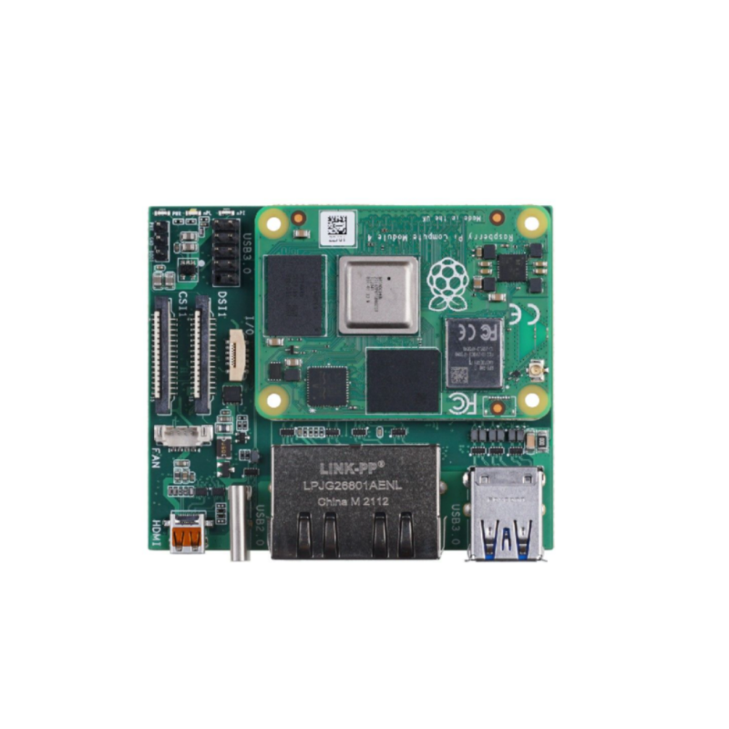 Dual Gigabit Ethernet Carrier Board for Raspberry Pi CM4 with 4GB RAM/ 32GB eMMC  Custom PCB pcba ballast minatore pcba