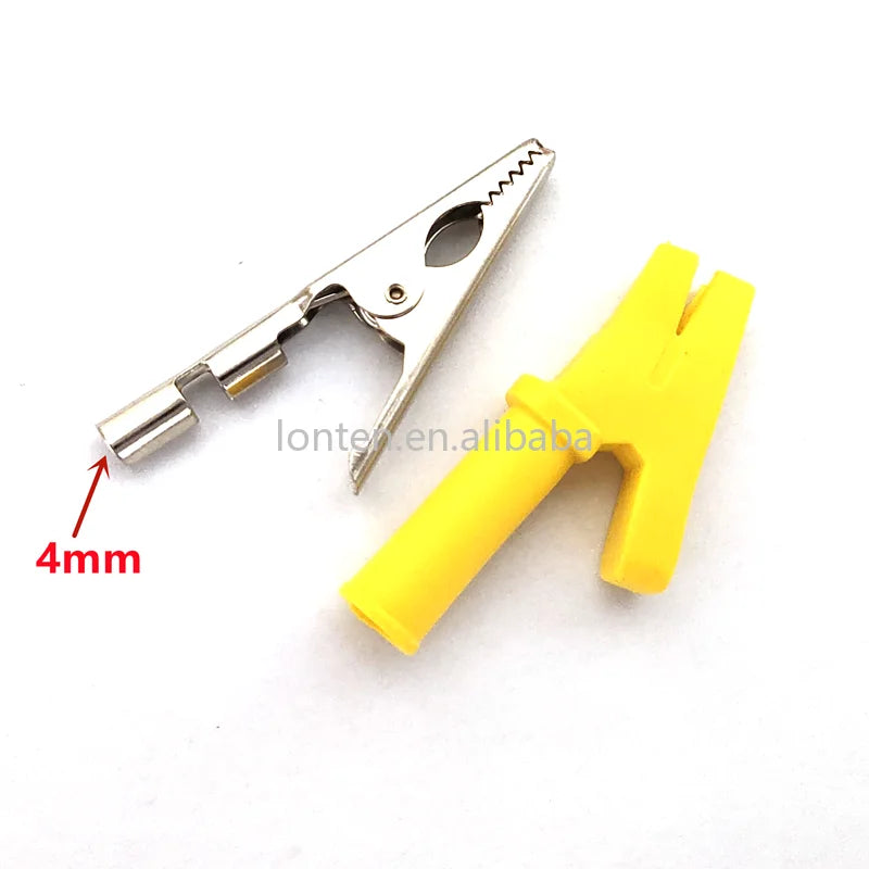 Custom Custom 5PCS/Lot Crocodile Alligator Clips with 4mm Socket Banana Jack Test Clamp Wire Clip 10mm Hole Power Test Clip Manufacturer