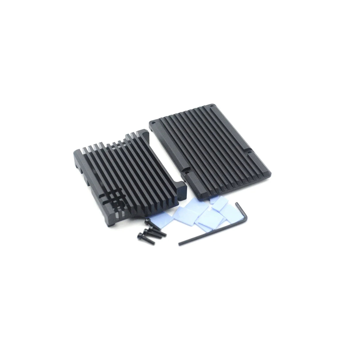 Raspberry Pi case aluminum alloy case cooling protection box with 1/2 PWM fan for Raspberry Pi 5