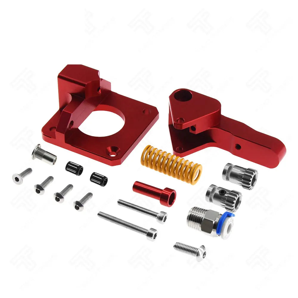 Custom Aluminum Upgrade Dual Gear Mk8 Extruder for Extruder Ender 3 CR10 CR-10S PRO RepRap 1.75mm 3D Parts Drive Feed double pulley Manufacturer