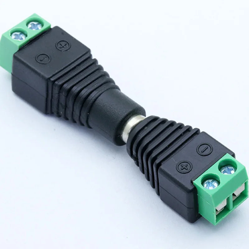 Custom 10Pcs 12V 2.5 x 5.5mm 5.5*2.5mm DC Power Male Plug Jack Adapter Connector Plug for CCTV single color LED Light Manufacturer