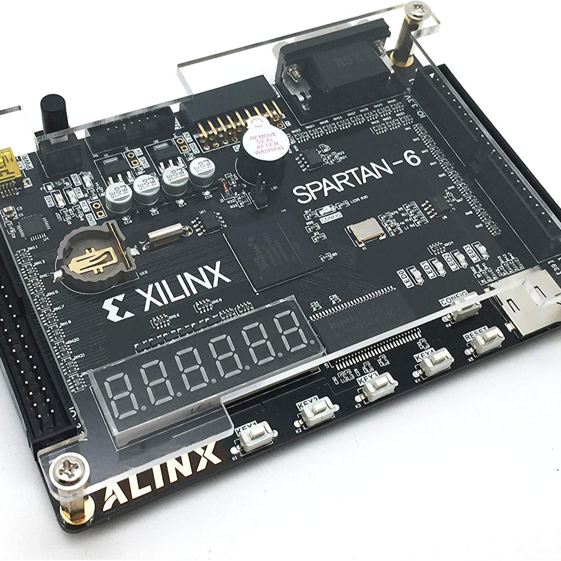 AX309: Spartan-6 XC6SLX9 Come with AN108 ADDA Module Custom PCB earphone pcba counter pcba