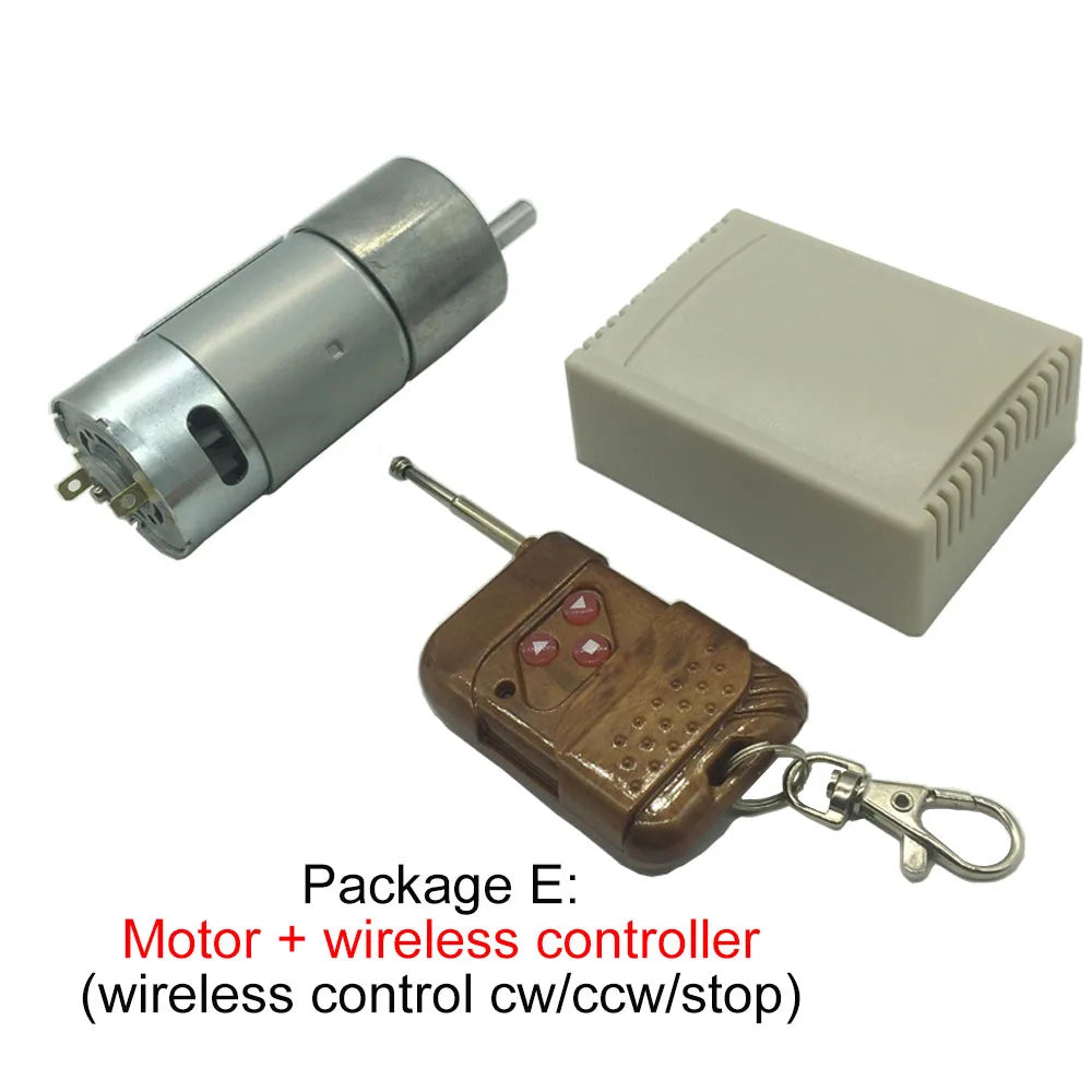 Custom 37GB555 High Torque Electric Motor Low Speed DC 12V 24V Reversed High Torque 6-800RPM 15W Low Noise Gear Motor Robot Manufacturer