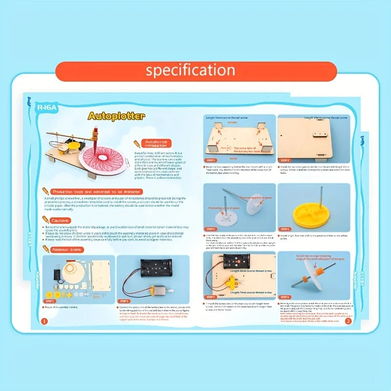 Custom DIY Creative Wooden Electric Plotter Drawing Robot, STEM Kids Automatic Painting Science Electronics Kits Experiment Manufacturer