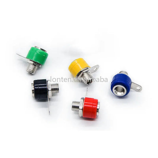 Custom Custom 10PCS 4mm Banana Plug Adapter Binding Post Banana Jack socket Red Green Yellow Black Blue Manufacturer