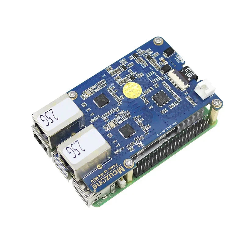Raspberry Pi 5 Dual 2.5G Ethernet PCIe Expansion Board - Dual-Port RJ45 Network Adapter Card
