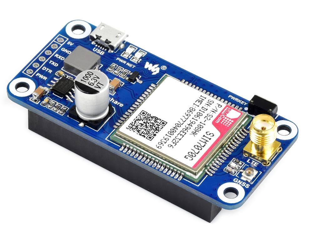 SIM7070G NB-IoT / Cat-M / GPRS / GNSS HAT for Raspberry Pi global band support Custom PCB customize