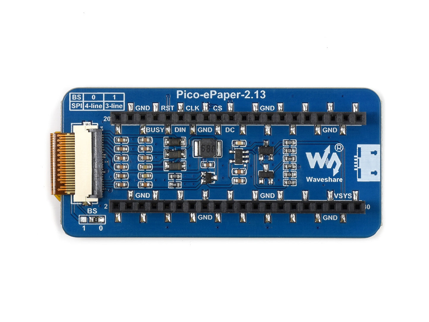 2.13Inch E-Papier E-Ink Display Module (B) Voor Raspberry Pi Pico 212x104 Pixels, Rood/Zwart/Wit, Spi-interface Custom PCB