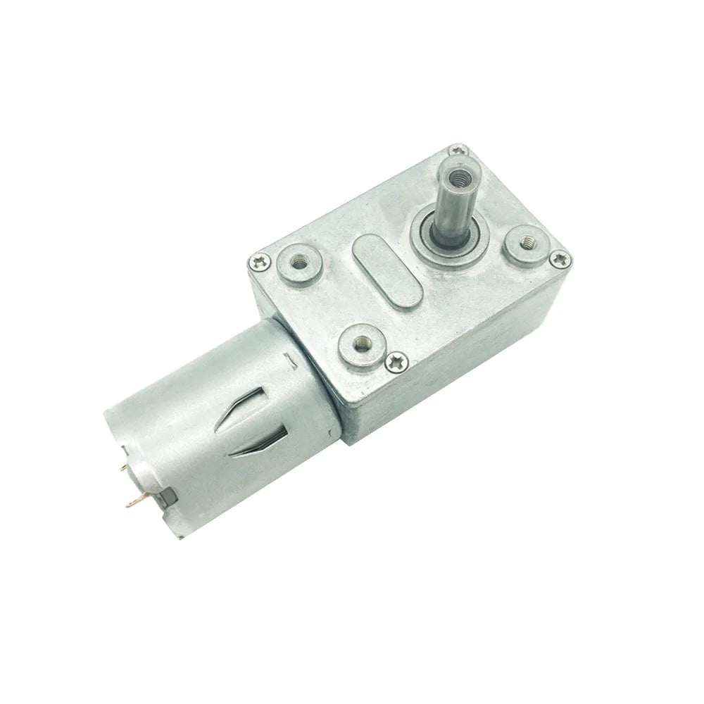 Custom JGY-370 Worm DC Motor Turbo Drive High Torque Mini Gear Motor 6v 12v 24v 3rpm-210rpm Geared Worm Reduction Motor Self-lock Manufacturer