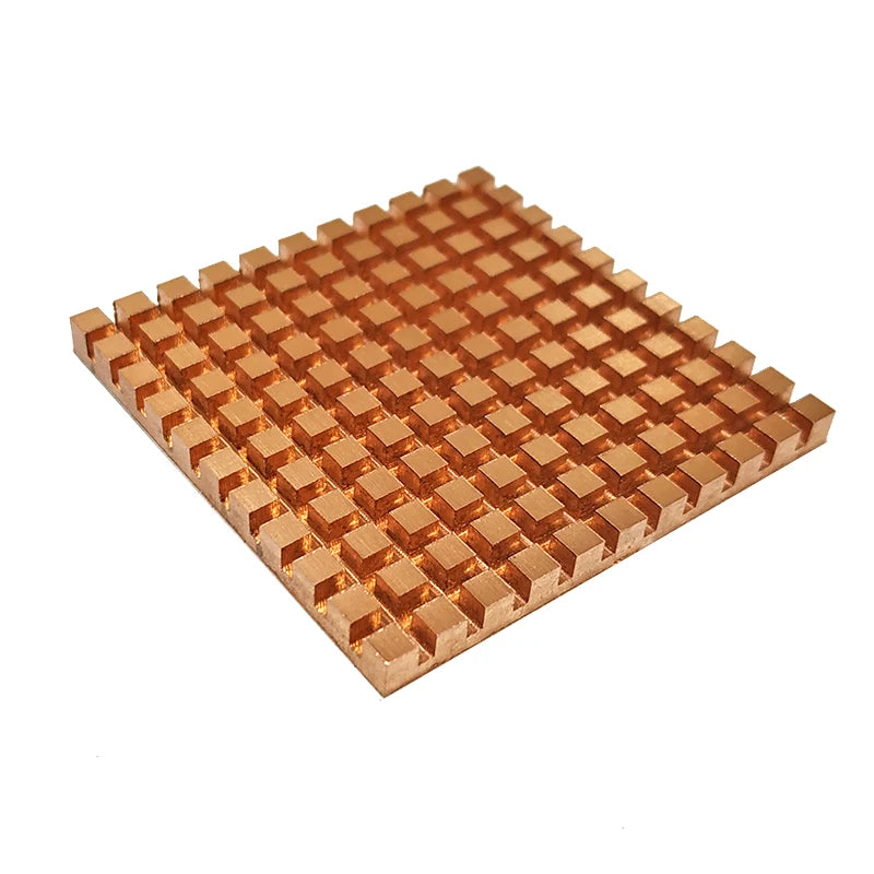 Custom Pure Copper Heat Sink Memory RAM Adhesive Back  Cooling For VGA DDR MOS GPU IC Chipset Radiator Cooler Heatsink 50x50x4mm Manufacturer