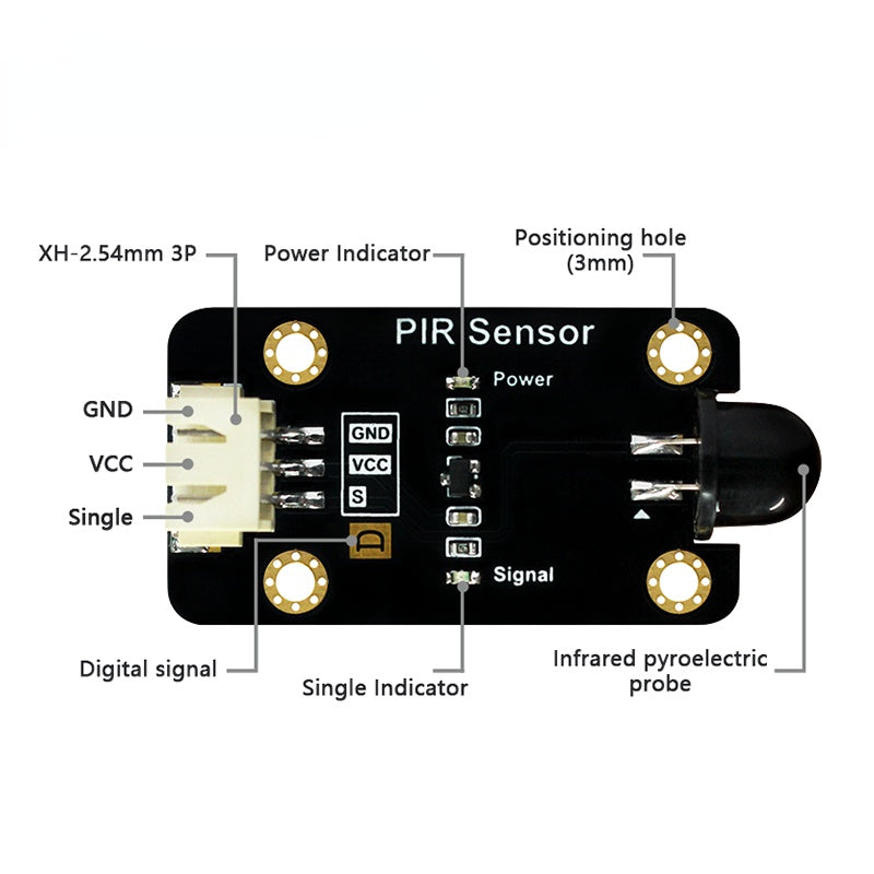 Custom PCB 12v adapter pcba Human Body Infrared Sensor PIR Senor Detector Module for pyBoard MicroBit pcba alarmer gsm