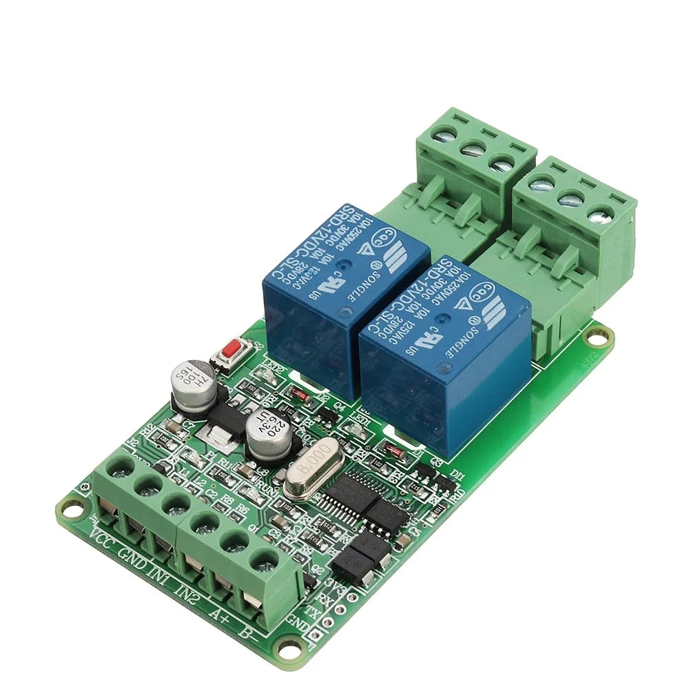 Custom Lonten Modbus-Rtu 2-way Relay Module Output 2 Channel Switch Input TTL/RS485 Interface Communication Manufacturer