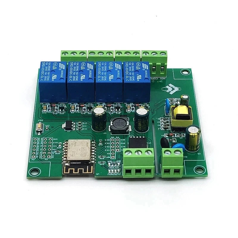 Custom AC/DC Power Supply ESP8266 WIFI Four-way Relay Module ESP-12F Development Board Secondary Development Manufacturer