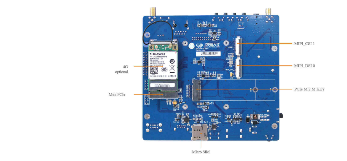 Custom PCB shenzhen pcba manufacture FET3399-C System on Module(Rockchip RK3399 SoC) pcba circuit board macke