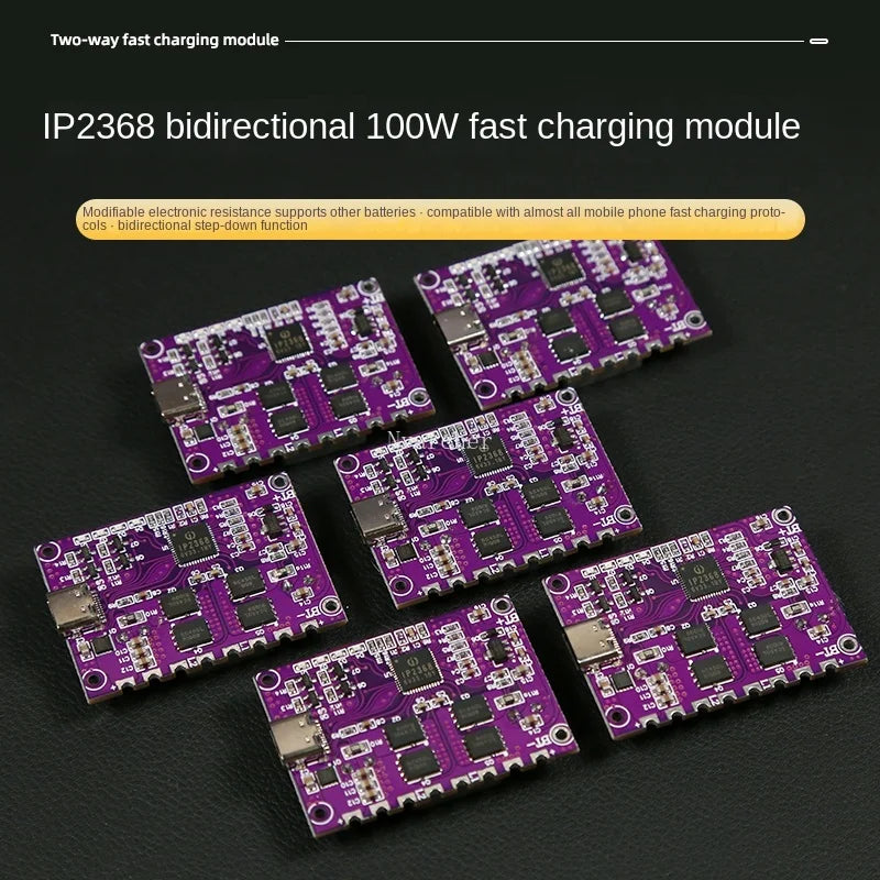 Custom IP2368 bidirectional 100w fast charge buck-boost type-c4 string lithium battery module Manufacturer