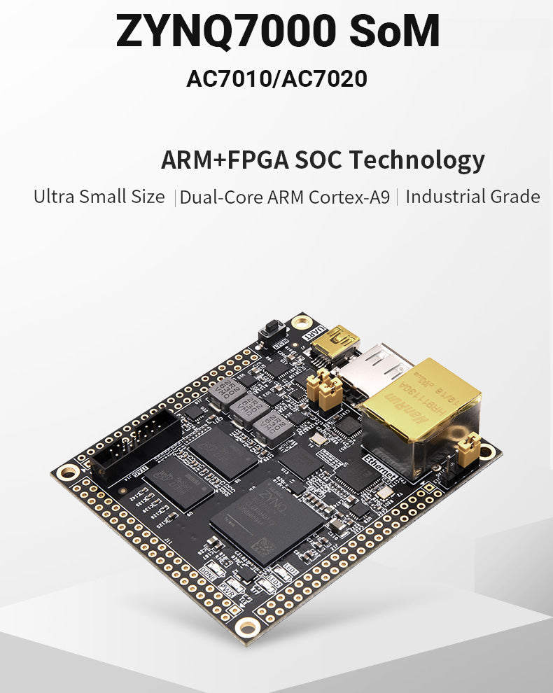 SoM AC7010 AC7020: XILINX Zynq-7000 SoC XC7Z010 XC7Z020  ZYNQ ARM 7010 7020 Industrial Grade Module Custom PCB smart home pcba customize